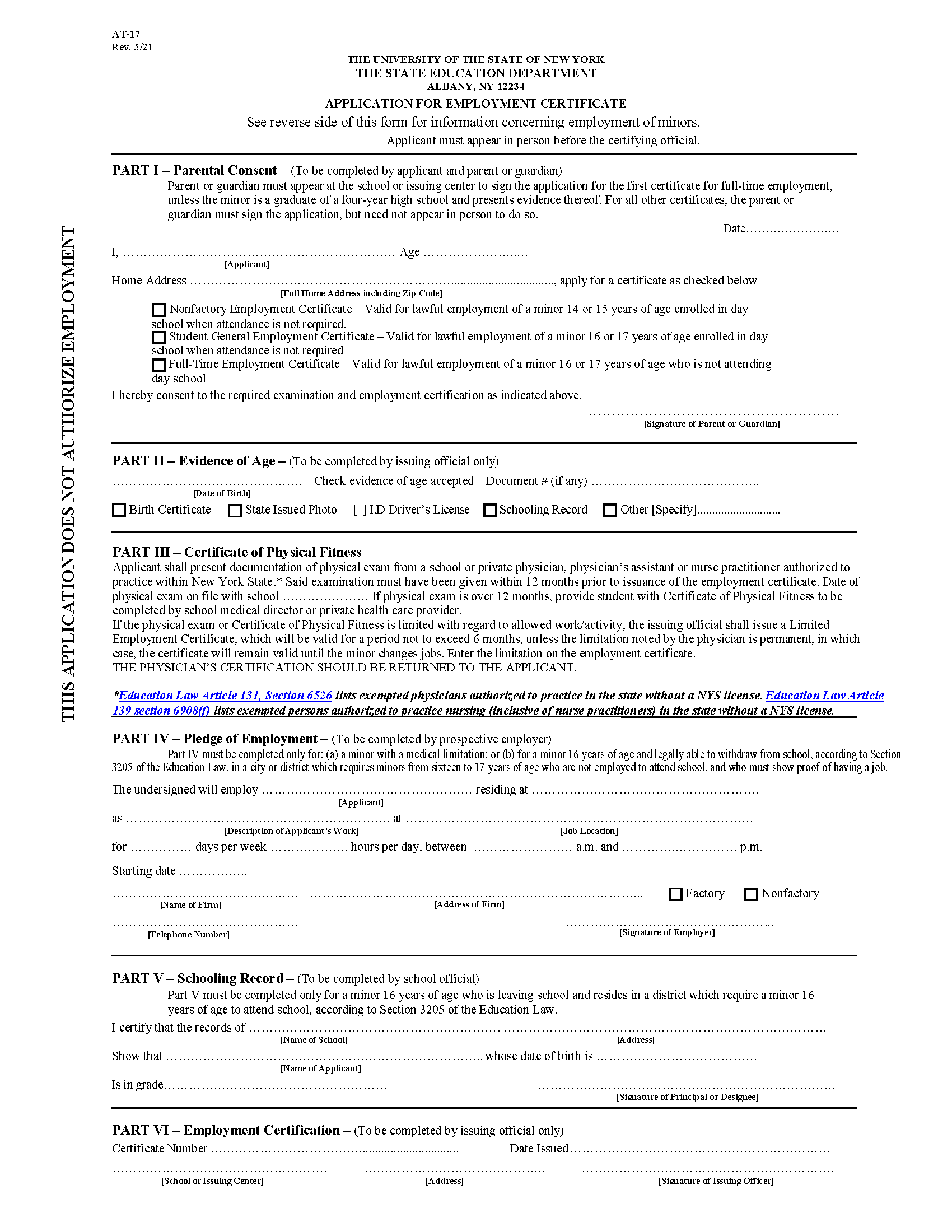 working papers forms